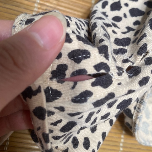 Brandy Melville cheetah leopard print tie front crop top - Picture 5 of 6